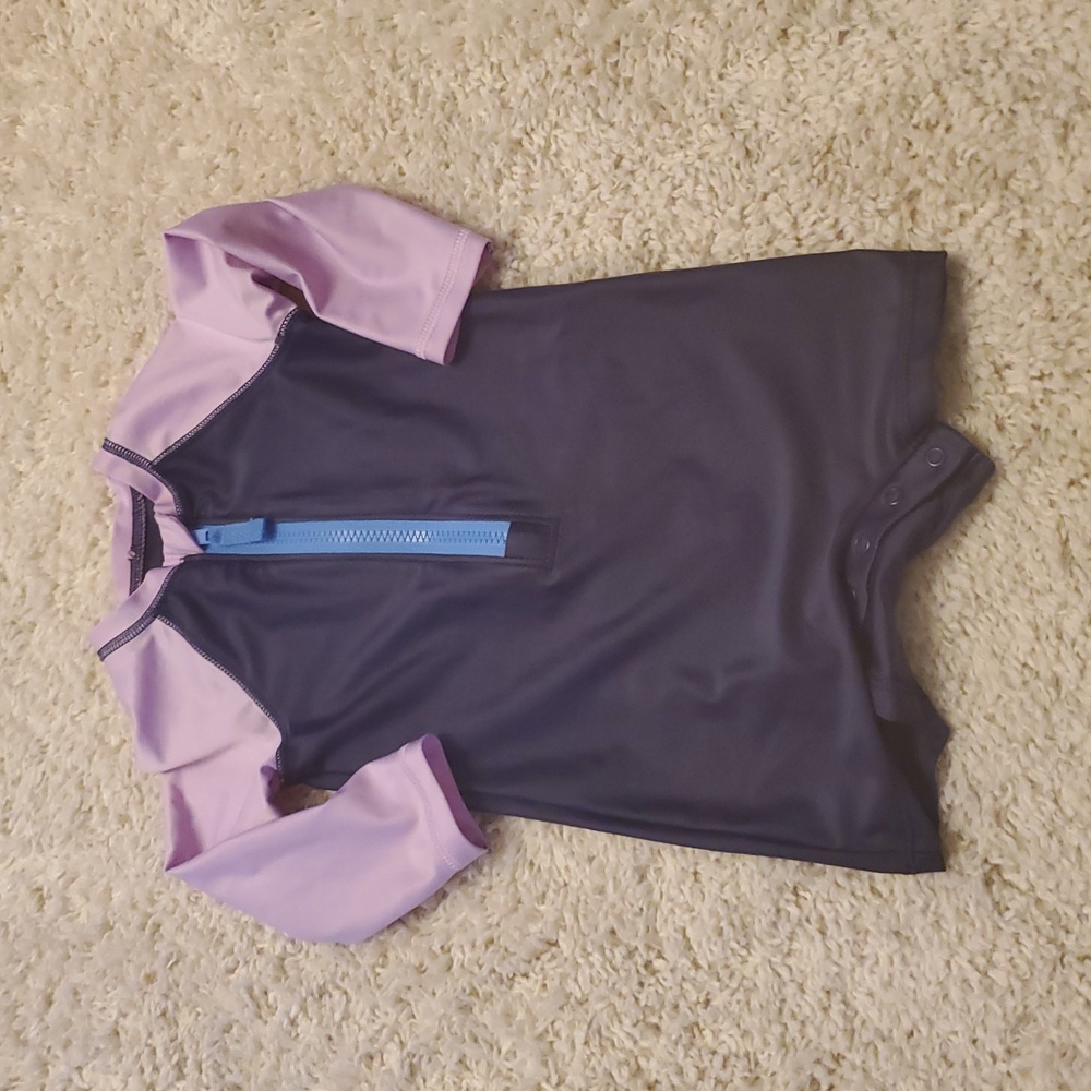 5 For $25 Cat & Jack Kids Long Sleeve Swim Suit Size 18 Months Purple Blue‎